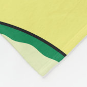 Couverture Polaire Pièces de pastèque : Motif Jaune d'été (Coin)