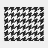 Couverture Polaire Pied-de-poule noir et blanc (Devant (Horizontal))