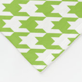 Couverture Polaire Pied-de-poule vert (Coin)