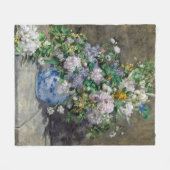 Couverture Polaire Pierre-Auguste Renoir - Bouquet de printemps (Devant (Horizontal))