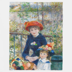 Couverture Polaire Pierre-Auguste Renoir - Deux soeurs sur la terrass