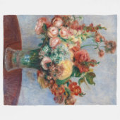 Couverture Polaire Pierre-Auguste Renoir - Fleurs dans un Vase (Devant (Horizontal))
