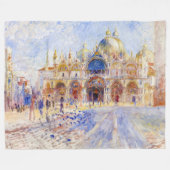 Couverture Polaire Pierre-Auguste Renoir - Venise, Piazza San Marco (Devant (Horizontal))