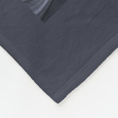 Couverture Polaire Pierre d'Agate Noir & Or moderne Abstrait (Coin)