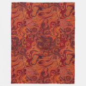 Couverture Polaire Pierre de feu orange brûlée 2 (Devant)