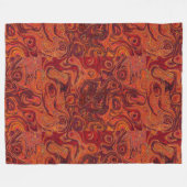 Couverture Polaire Pierre de feu orange brûlée 2 (Devant (Horizontal))