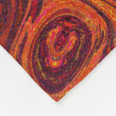 Couverture Polaire Pierre de feu orange brûlée 2 (Coin)