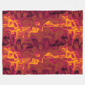 Couverture Polaire Pierre de feu orange or (Devant (Horizontal))