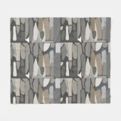 Couverture Polaire Pierre de roche grise (Devant (Horizontal))