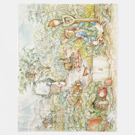 Couverture Polaire Pierre le lapin (Devant)