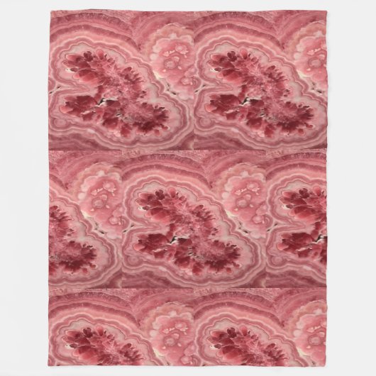 Couverture Polaire Pierre rose (Devant)