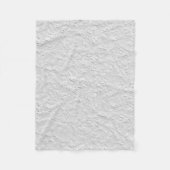 Couverture Polaire Pierre texturée blanche, Art Abstrait monochrome (Devant)