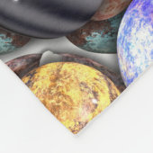 Couverture Polaire Pierres polies colorées (Coin)