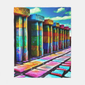 Couverture Polaire Pierres psychédéliques (Devant)