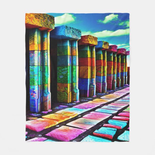 Couverture Polaire Pierres psychédéliques (Devant)