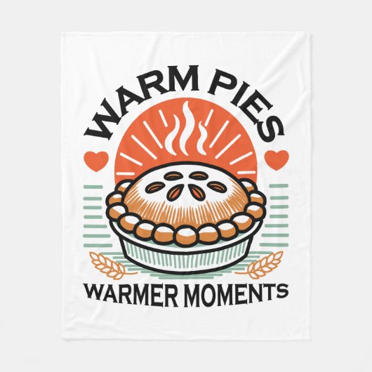 Couverture Polaire Pies chaudes Moments plus chauds - Conception d'au (Devant)