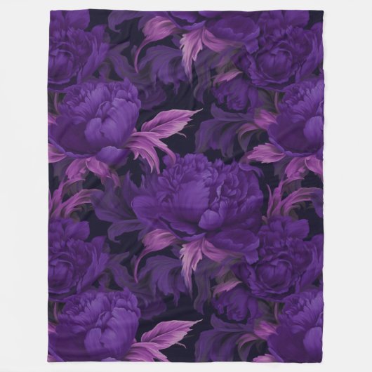 Couverture Polaire Pies mauves (Devant)