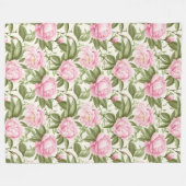 Couverture Polaire Pies roses (Devant (Horizontal))