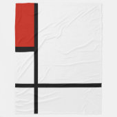 Couverture Polaire Piet Mondrian - Composition Abstrait géométrique (Devant)