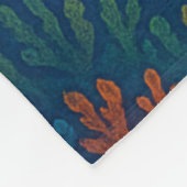 Couverture Polaire Pieuvre bleue Trippée (Coin)