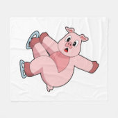 Couverture Polaire Pig Patinage sur glace Patins sur glace (Devant (Horizontal))