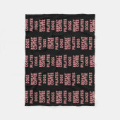 Couverture Polaire Pilates de café femmes Chiens Répéter (Devant)