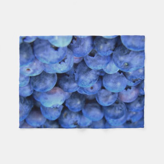 Couverture Polaire pile de bleuets (Devant (Horizontal))