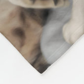 Couverture Polaire Pile de Kitty de chat du Bengale (Coin)