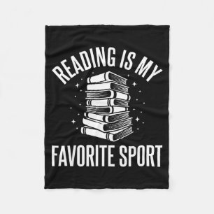 Couverture Polaire Pile de livres hommes femmes enfants lisant cool