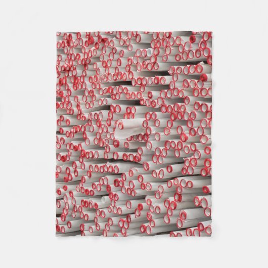 Couverture Polaire Pile de papiers roulés (Devant)