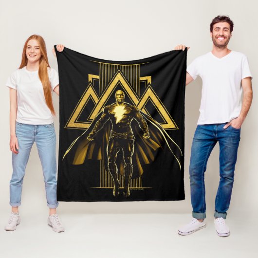 Couverture Polaire Pilier triangulaire noir Adam (En situation)
