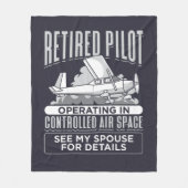 Couverture Polaire Pilote à la retraite exploitant dans un espace aér (Devant)