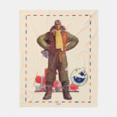 Couverture Polaire Pilote d'avion (Devant)