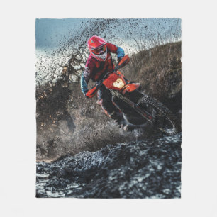 Couverture Polaire Pilote de vélo droit lancer oreiller