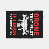 Couverture Polaire Pilote d'essai de drone (Devant (Horizontal))