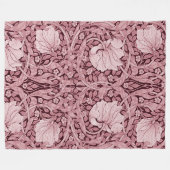 Couverture Polaire Pimpernel Maroon, William Morris (Devant (Horizontal))