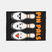 Couverture Polaire Pin Pals Cute Funny Bowling (Devant (Horizontal))