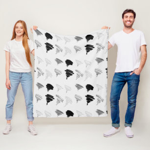 Couverture Polaire Pinceau du Motif de test