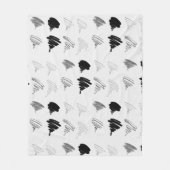 Couverture Polaire Pinceau du Motif de test (Devant)