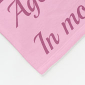 Couverture Polaire Pinces roses Pet Pet Pet Jalon Blanche (Coin)