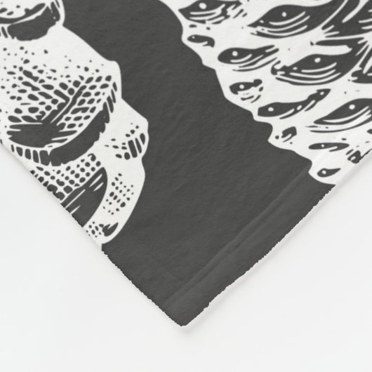 Couverture Polaire Pine cônes dessinés main sans couture motif. Botan (Coin)