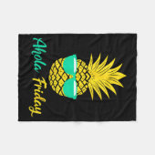 Couverture Polaire Pineapple Vendredi Aloha Été Fruit Pineapple (Devant (Horizontal))