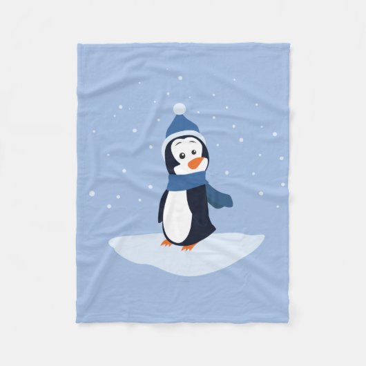 Couverture Polaire Pingouin (Devant)