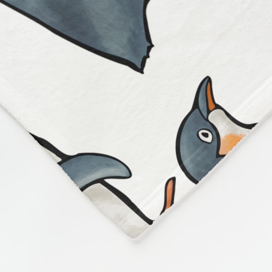 Couverture Polaire Pingouin (Coin)