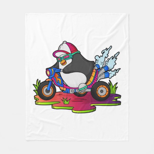 Couverture Polaire Pingouin as Biker (Devant)