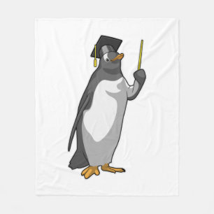 Couverture Polaire Pingouin as Teacher with Pointer