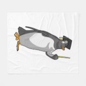 Couverture Polaire Pingouin as Teacher with Pointer (Devant (Horizontal))