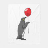 Couverture Polaire Pingouin avec ballon (Devant)
