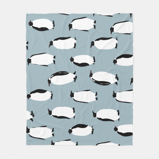 Couverture Polaire Pingouin Bird animal mignonne Motif (Devant)