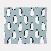 Couverture Polaire Pingouin Bird animal mignonne Motif (Devant (Horizontal))